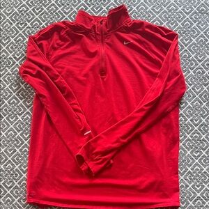 Nike Red Dri-FIT Long-Sleeve Shirt